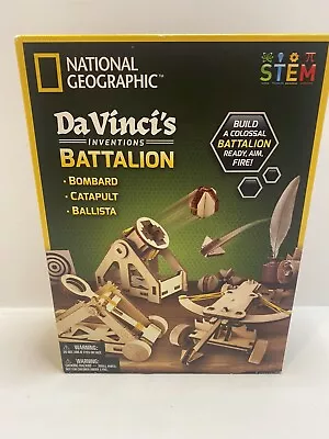 National Geographic Da Vinci's Inventions Battalion New In Open Box Complete • $16.90