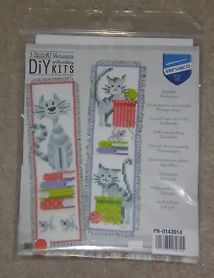 £3.99 • Buy Vervaco Counted Cross Stitch Kit Cat Bookmark