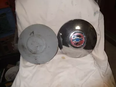 2 Lot Hubcaps Vintage Chevrolet Parts Gm Oem 1949 To 1953 • $20