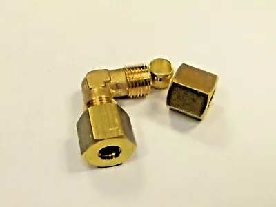 Unequal Brass Compression Elbow For Aga Cookers For Older Aga Oil Feed Pipes • £6.99