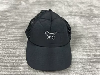 Victoria's Secret PINK Dog Logo Black Hat Cap Snapback Adjustable Womens Mesh • $9.99