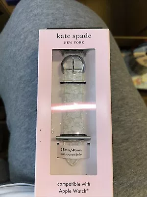 Kate Spade Apple Watch Band Transparent Jelly With White Flowers 38mm/40mm • $63.38