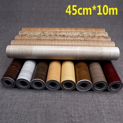 £0.99 • Buy 10M Self-Adhesive Wall Sticker Vinyl Wood Wallpaper Waterproof Kitchen Decor Top
