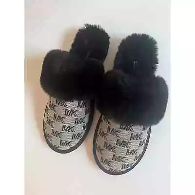 Michael Michael Kors Tula Scuff 40H3TUFA1Y Women’s Black Cozy Slipper Size US 8M • $52.89