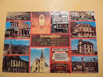 Greetings From Virginia City Nevada Vintage Postcard Multiple Views 1977 • $1.99