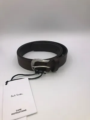 £60 • Buy Mens Brown Leather Paul Smith Belt - BRAND NEW - RRP £110