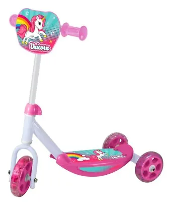 Unicorn 3 Wheel Scooter Magical Ride Moulded Foot Deck Ideal Gift For Kids 3+ • £24.99