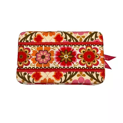 Vera Bradley Quilted Opera Wallet Folkloric Floral Snap Clutch • $21.97