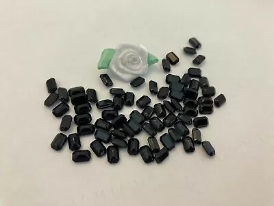 £3.50 • Buy Swarovski 4610/2 JET Vintage Un-foiled 6x4mm Octagon PK 12 REPAIR CRAFT 