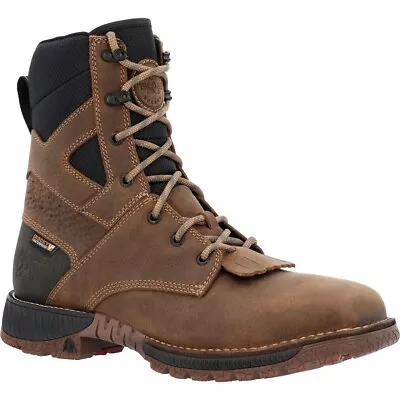 Rocky Men's RKW0427 8  Dark Earth Comp Toe Waterproof EH Work Boots Size 9 W • $205