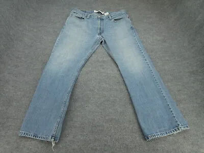 Levi's Jeans Mens 36x30 Blue 527 Bootcut Western Low Rise Cotton Denim Y2K • $31.88