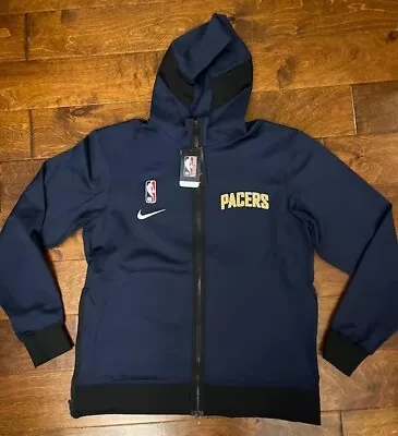 Nike NBA Authentics Indiana Pacers Team Issue Warm-Up Hoodie Men's Large • $79.99