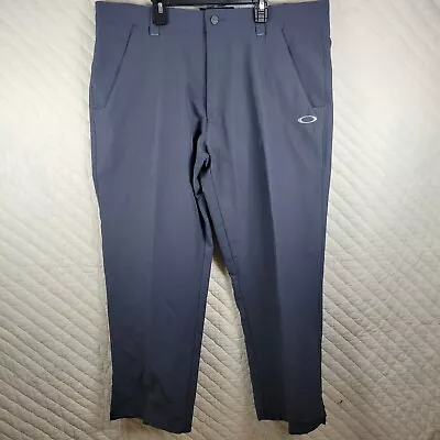 Oakley Pants Mens Size 38 X 32 Gray Regular Fit Performance Tech Golf Chino • $22.88