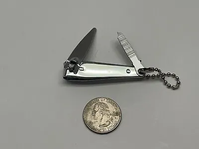 Fingernail Clippers / Key Chain Professional Stainless Steel Cutter Nail File • $5.99