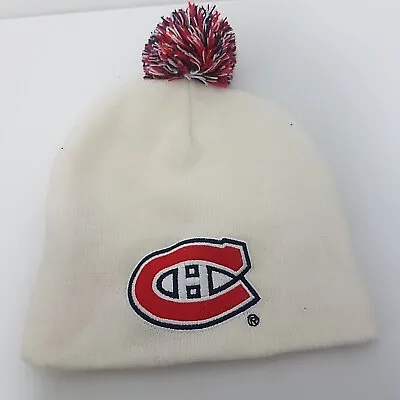 MONTREAL CANADIENS HABS Beanie White Hat Hockey NHL Coors Light Le Pro One Size • $14.95