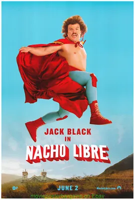 NACHO LIBRE MOVIE POSTER Original DS 27x40 Sideview Style Advance JACK BLACK • $15.15