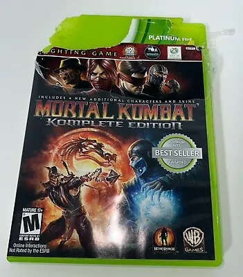 Mortal Kombat -- Komplete Edition (Microsoft Xbox 360 2012) No Manual • $24.99