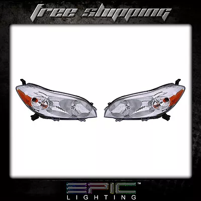$161.64 • Buy Fits 2009-13 Toyota Matrix Headlights Headlamps Pair Left Right Set