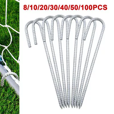 Heavy Duty Camping Tent Awing Pegs Steel Marquee Ground Stakes12 Inch Metal Pegs • £10.99