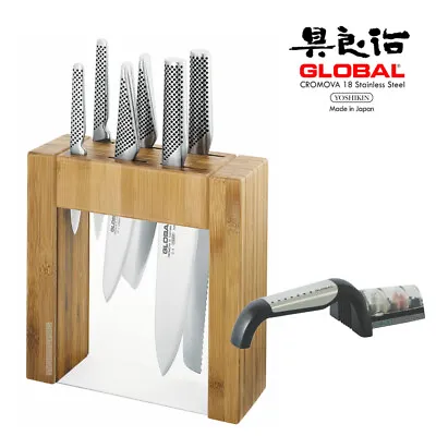 NEW Global Ikasu 7pc Block Set & 2 Stage Sharpener • $484.80