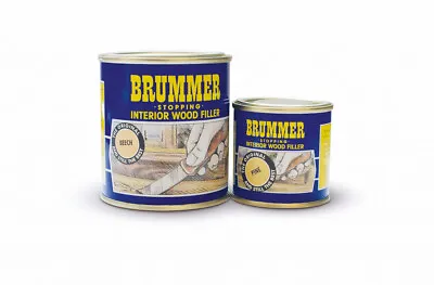 👉 Brummer Yellow Label  Interior Wood Filler Oak Mahogany White Teak Walnut • £7.99