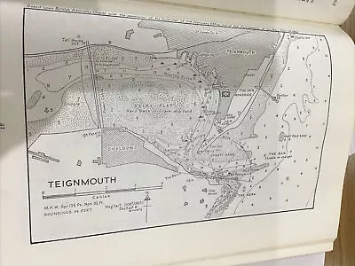 VINTAGE SEA CHART / NAUTICAL MAP 1961 - TEIGNMOUTH  - To Frame? • £3.25