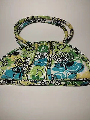 Vera Bradley Limes Up Retired Green Floral Tote Bag • $15.99
