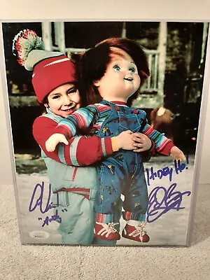 ALEX VINCENT & EDAN GROSS Signed 8x10 Photo GOOD GUYS DOLL Child’s Play JSA • $119.22