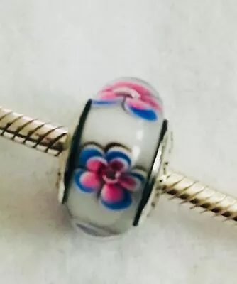 Pandora Cherry Blossom Murano Charm • $24.99