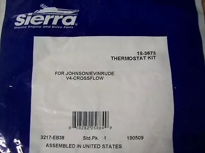 Evinrude Johnson Sierra Thermostat Kit 18-3673 V4 88hp 90hp 115hp Outboard Motor • $49.95