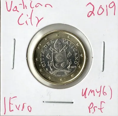 Coin Vatican City 1 Euro 2019 KM461 Bimetallic • $20.99