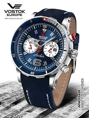 Vostok Europe Anchar Chronograph Quartz 6S21- 510A583 New Diver Watch • $772.25