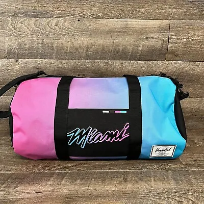 Miami Heat Herschel Supply Co. 2020/21 City Edition Sutton Mid Duffle Bag • $59.95