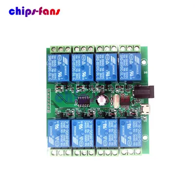 £14.28 • Buy 8 Channel 5V CH340 USB Relay Board Module Computer PC Smart Control Switch