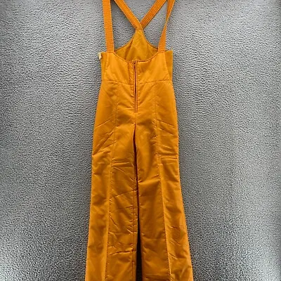 Vintage Continental Overalls Adult Size 8 Orange Gold Line Ski Snow New Women's. • $11.70