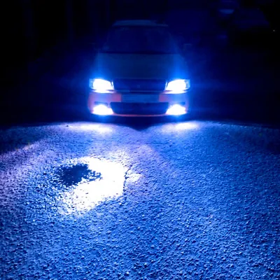 H4 9003 Ice Blue LED Headlight Bulb Conversion Kit High Low Beam 8000K 8000LM • $28.70