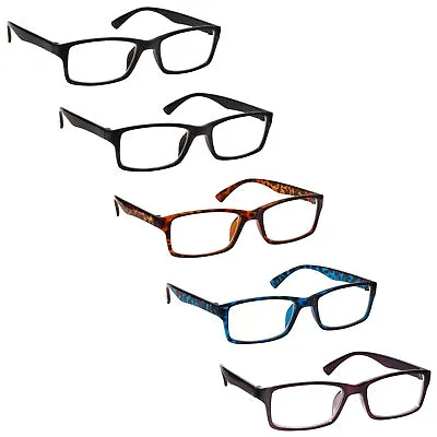 £11.50 • Buy Reading Glasses 5 Packs Mens Womens UV Reader RRRRR92