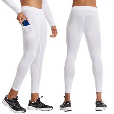 Men's Compression Pants Workout Sports Leggings Pant • $26.63