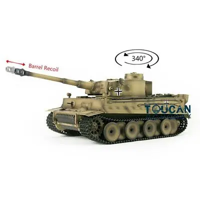 Heng Long 1/16 TK7.0 German Tiger I RTR RC Tank 3818 Light Sound Radio System • $465.06