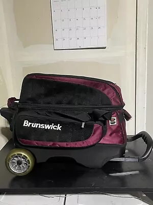 Brunswick Red And Black 2 Ball Bowling Bag • $70
