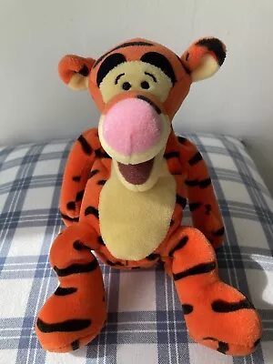 £4 • Buy Tigger Beanie Plush Soft Toy Disney With Bee Embroidered Motif Approx 8’