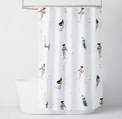 Pillowfort Fabric Shower Curtain - Mermaid - 72” X 72” NEW • $19.50