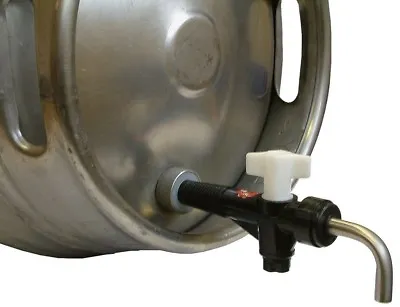 Cask Ale Tap Beer Barrel Keg Turn Down Racking Real Ale Tap Nut And Hop Strainer • £19.95