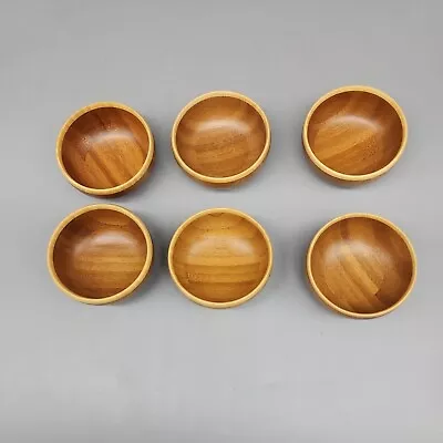 $12.99 • Buy Crate And Barrel Bamboo Dipping Bowl 2  Set Of 6
