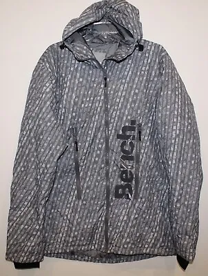 Bench Urbanwear Mens Gray White Water Repellent Jacket NWT $150 Size 2XL XXL • $78.99