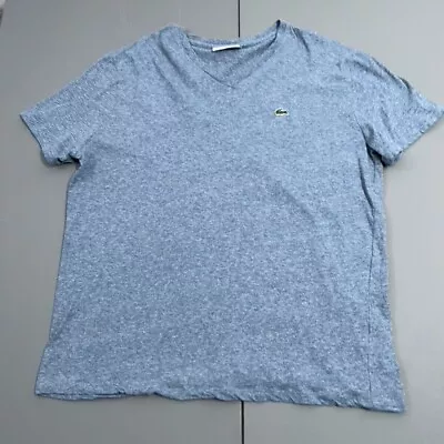 $9 • Buy Lacoste Men's V Neck Tee XL FR 6  Pima Cotton Regular Fit Lightweight T-Shirt
