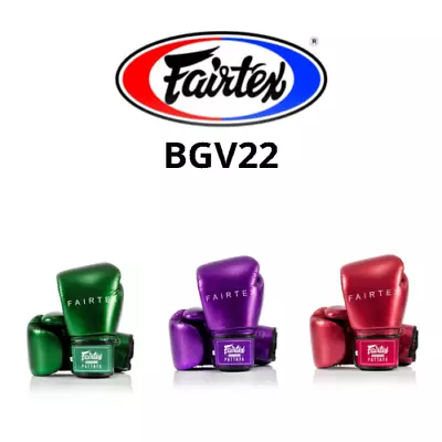 Fairtex Muay Thai Boxing MMA Fighter Sporting BGV22 Microfiber Gloves Metallic • $125