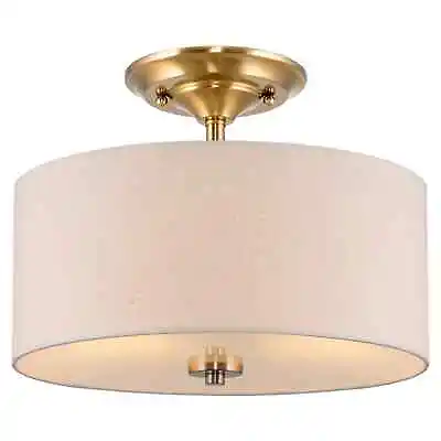 Kira Home Addison 13  2-Light Semi-Flush Mount Ceiling Light Fixture • $38