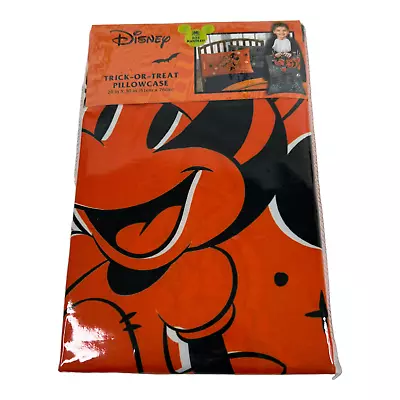 Minnie Mouse Trick Or Treat Bag Pillowcase Orange Mickey Halloween With Handles • $12.94