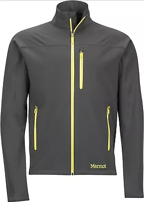 MARMOT Men's Tempo Jacket Slate Grey Yellow NWT Sz Medium NEW! MSRP $100 • $59.95